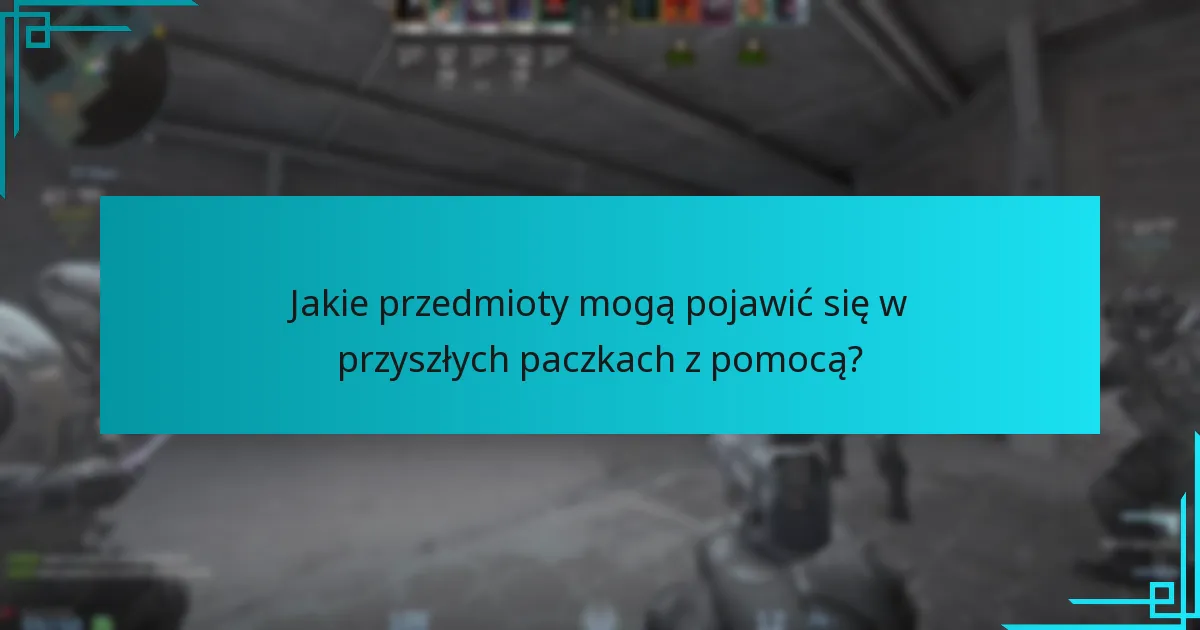 Kiedy zazwyczaj następują zrzuty paczek z pomocą?