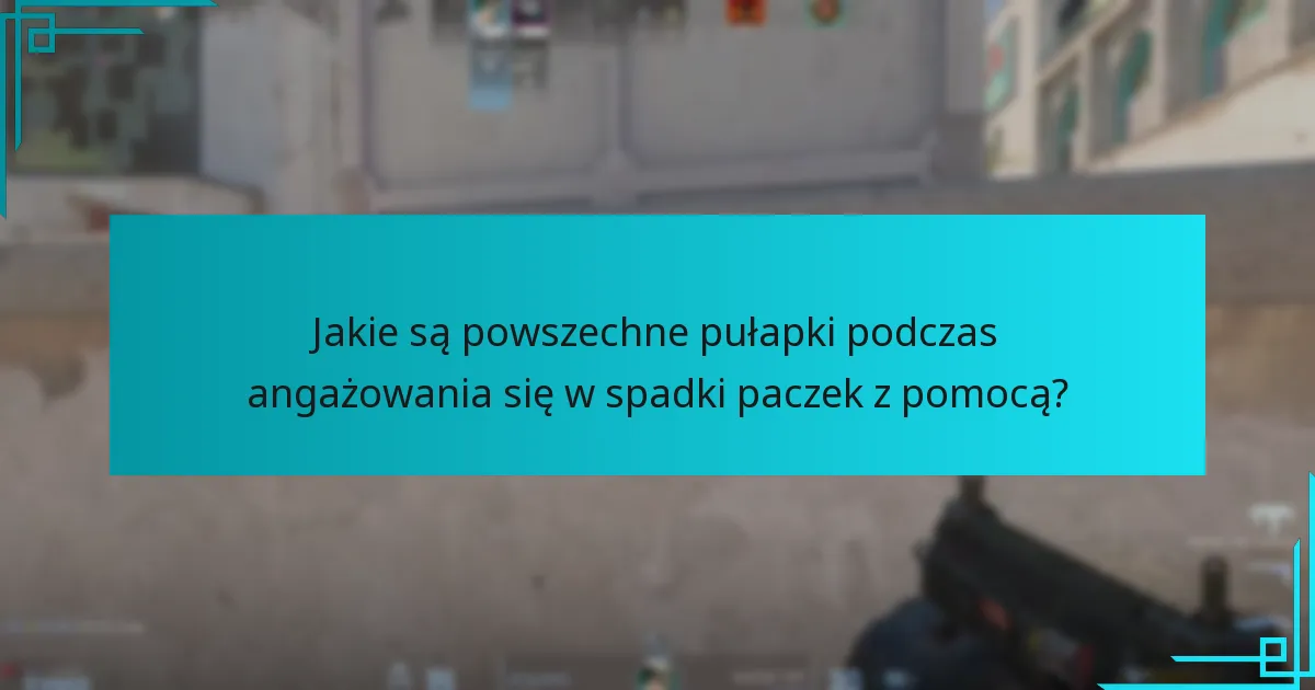 Jakie są powszechne pułapki podczas angażowania się w spadki paczek z pomocą?