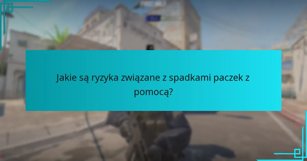 Jakie są ryzyka związane z spadkami paczek z pomocą?